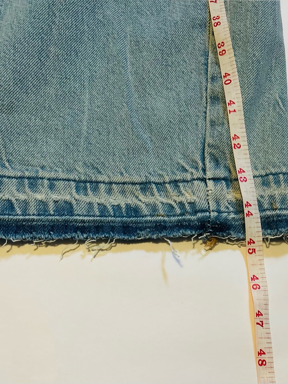 Light Blue Distressed Women’s Wide-Leg Jeans - Picture 2 of 7